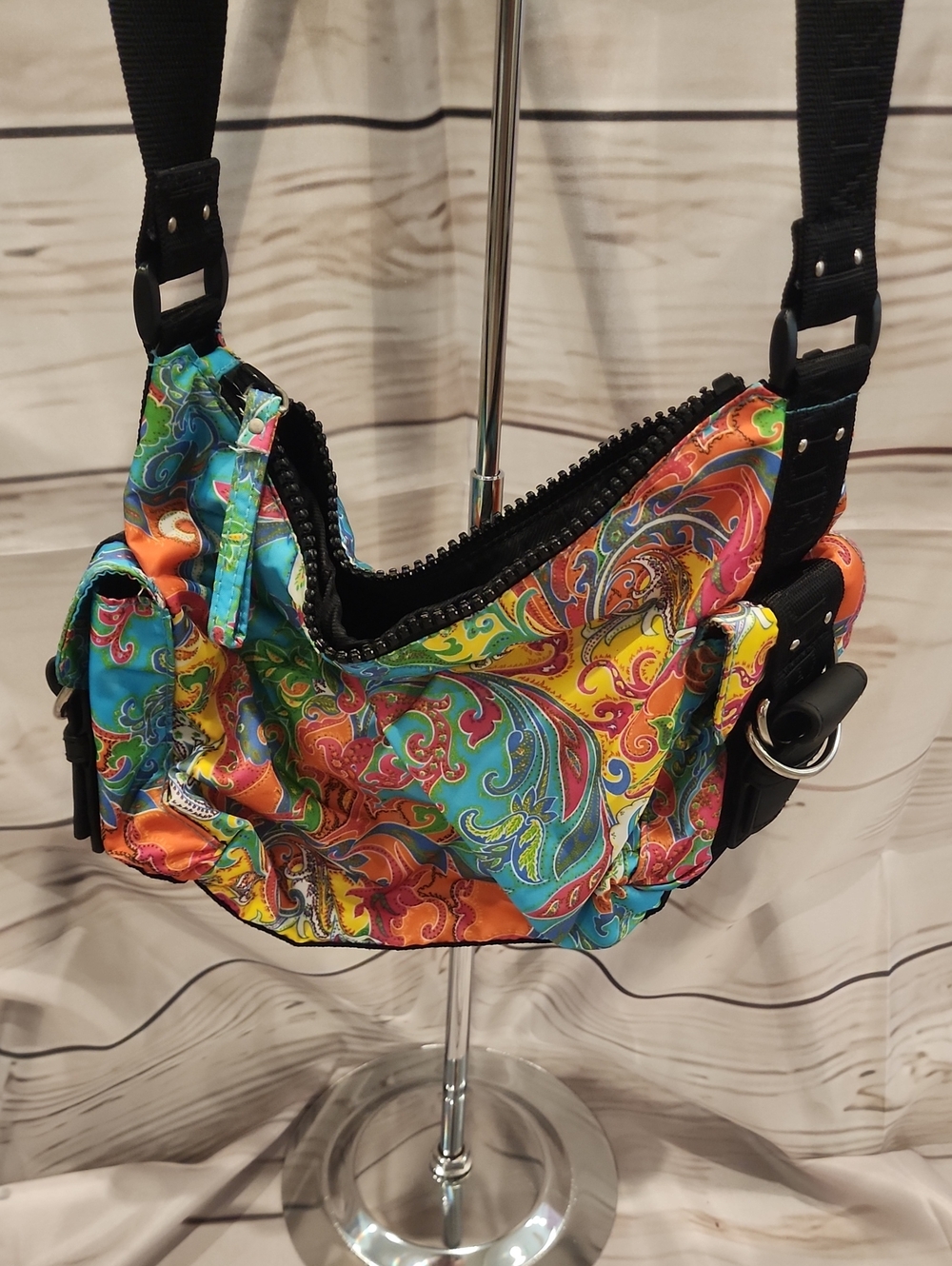 Ralph Lauren Colorful Paisley Crossbody Bag - Multicolor - Picture 3 of 4